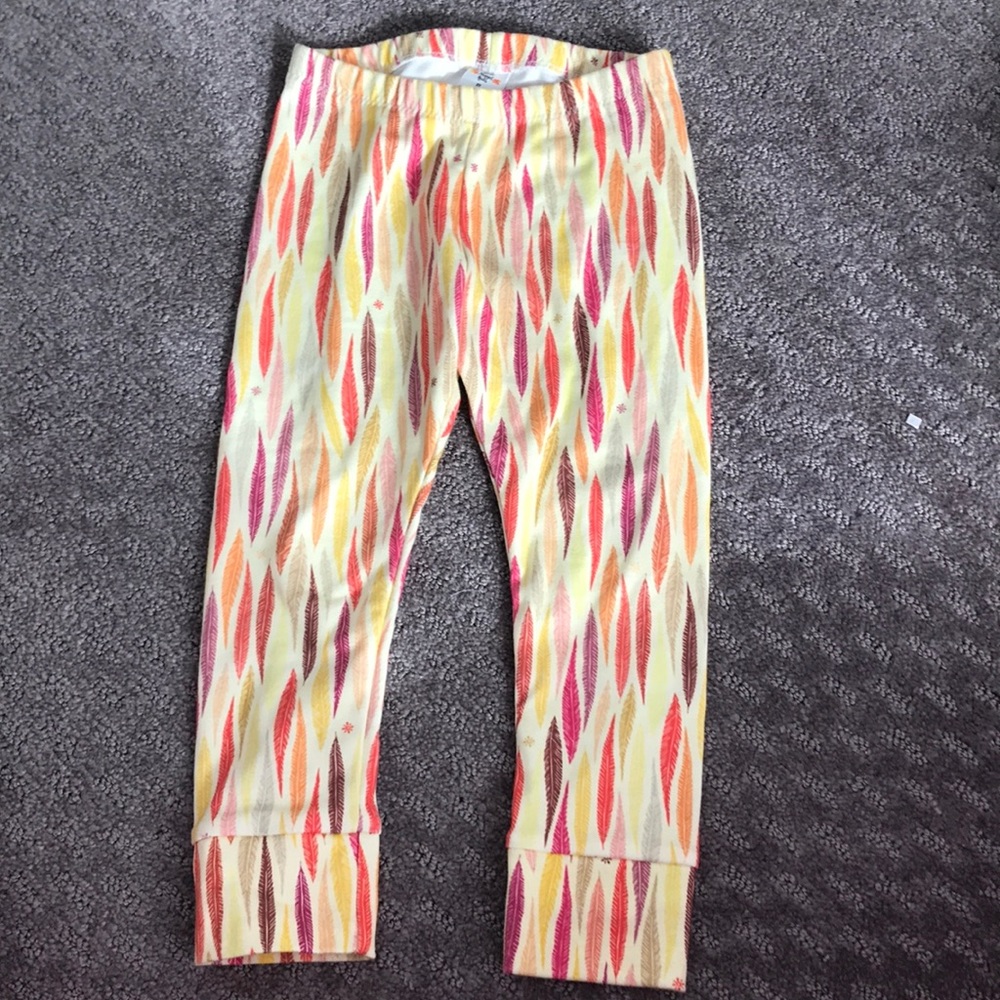 Toddler thanksgiving feather pants 2t